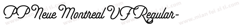 PP Neue Montreal VF Regular字体转换
